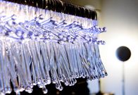 Transparan Dipimpin Suspensi Lampu Ice - Kristal Rectangle Pendant Pencahayaan